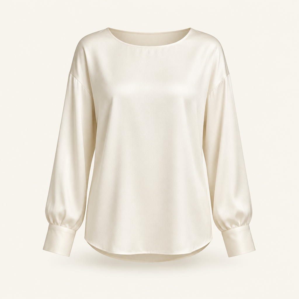 Silk-Blend Blouse