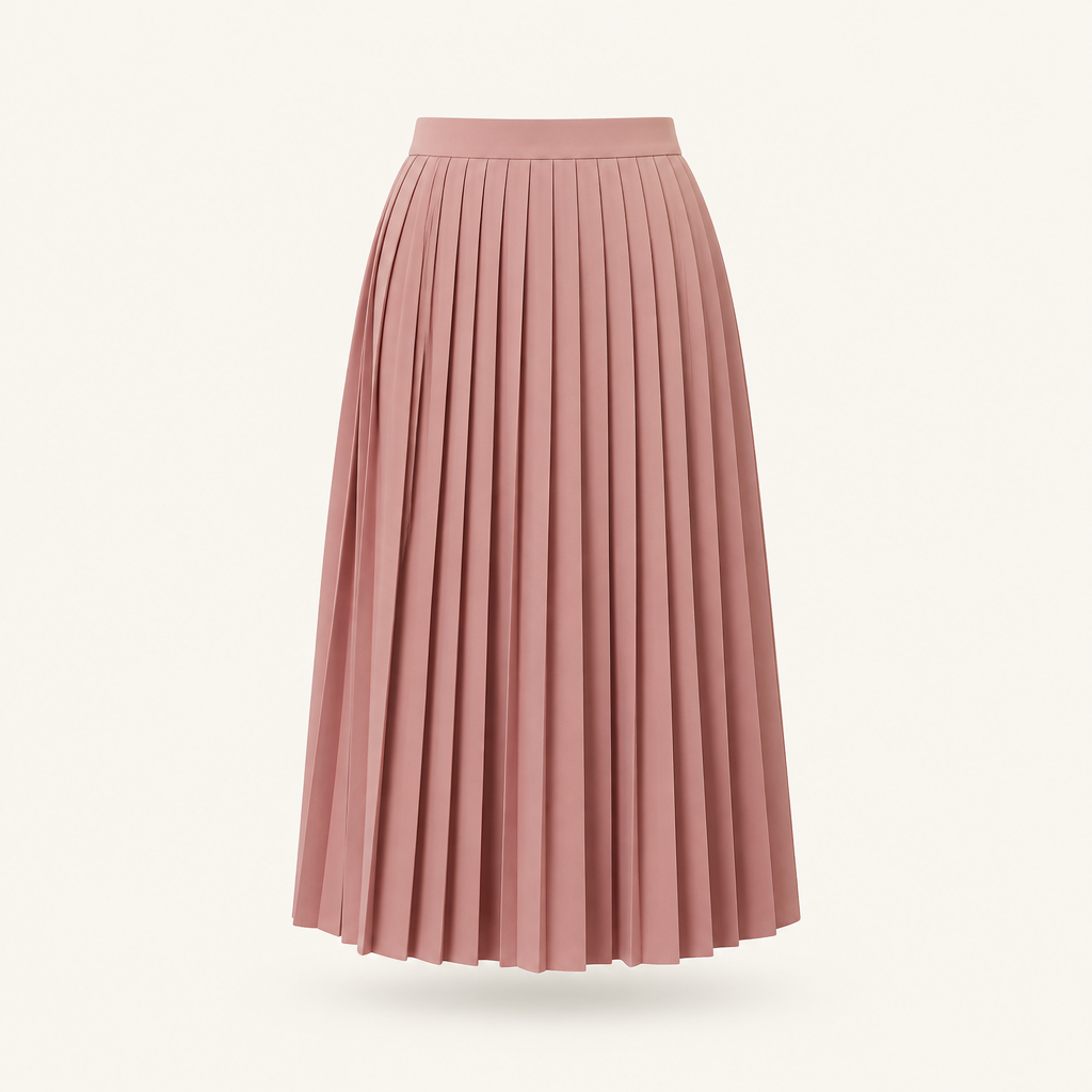 Pleated Midi Skirt
